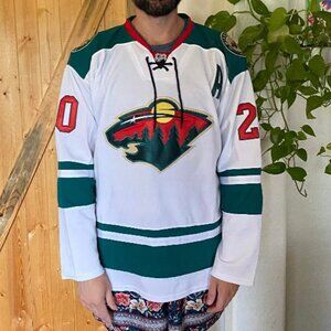 Reebok Ryan Suter Minnesota Reebok Wild away NHL Hockey jersey (52)(L)